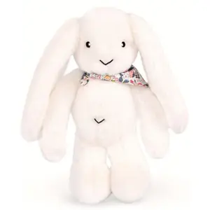Doudou et Compagnie Schmusetuch Weißes Kaninchen Plüschtier 35 cm