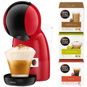 Krups Piccolo XS, Kapselmaschine, Rot, Schwarz