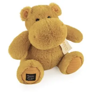 Histoire D'Ours Plüschtier Ockergelbes Nilpferd - 25 cm - d