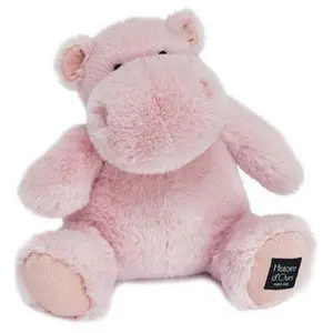 Histoire D'Ours Plüschtier Hip Pie Nilpferd puderrosa 25 cm - HO3096