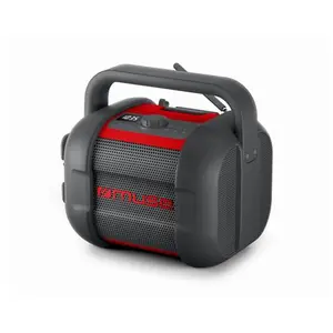 Muse Speakers Jobsite Bluetooth Radio M-968 BTR 40 W Bluetooth NFC features (FM, Bluetooth, NFC), Radio, Rot, Schwarz, Grau