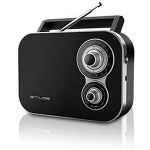 Muse M-051 R, Tragbar, Digital, FM, MW, Schwarz, Drehregler, 1,5 V