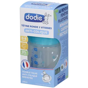 dodie® Babyflasche Initiation+ 150 ml Anti-Kolik Rundsauger 0-6 Monate 150 ml günstig