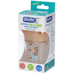dodie® Weithals-Babyflasche aus Glas Sensation+ 150 ml