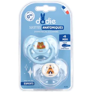 dodie® 2 Silikonschnuller +6 Monate (Farbe nicht wählbar) 2 ct günstig