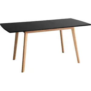 Ausziehbarer Tisch HELGA 120 / 160cm schwarz günstig