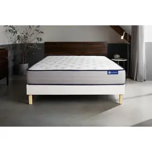 Actisom Actiflex form matratze 160x200cm + Bettgestell mit lattenrost , Härtegrad 4 , Taschenfederkern und Memory-Schaum , Höhe : 22 cm günstig