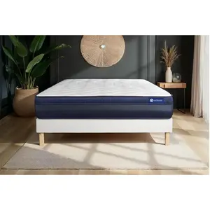 Actisom Actiflex tech matratze 90x190cm + Bettgestell mit lattenrost , Härtegrad 5 , Taschenfederkern und Memory-Schaum , Höhe : 24 cm günstig