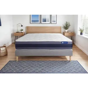 ACTISOM Actiflex morpho matratze 200x200cm + Bettgestell mit lattenrost - Dicke : 24cm - Taschenfederkern und Memory-schaum - H3 günstig