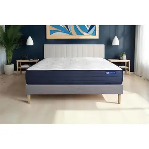 Actisom Actiflex life matratze 90x190cm + Bettgestell mit lattenrost - Dicke : 22cm - Taschenfederkern und Memory-schaum - H5 günstig
