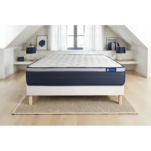 Actisom Actiflex max matratze 120 x 200cm + Bettgestell mit lattenrost , Härtegrad 4 , Taschenfederkern und Memory-Schaum , Höhe : 26 cm günstig