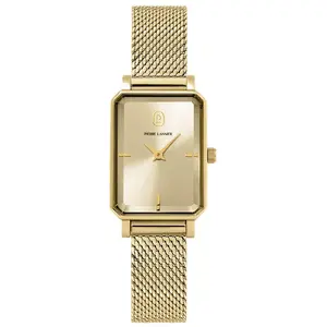 Pierre Lannier Ariane Uhr rechteckig golden Milanaise-Armband 28mm Gehäuse Quarz günstig