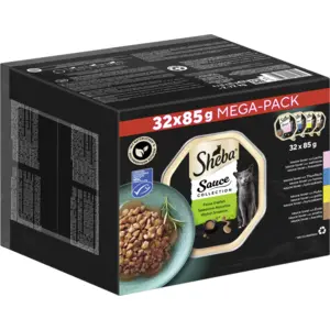 Sheba Schale Multipack Sauce Collection Feine Vielfalt MSC 32x85g