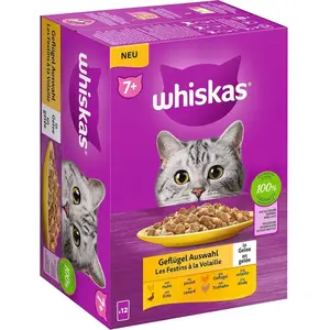  Whiskas Whiskas Katzenfutter Nassfutter für ältere Katzen   Geflügela...
