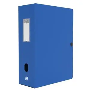 Oxford Elba, Ordner Zubehör, Sammelbox Memphis, Füllhöhe: 100 mm, DIN A4, blau aus PP, Stärke: 0,7 mm, mit beschriftbarem Rückens günstig