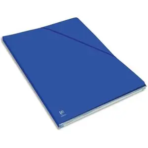 Oxford Elba, Mappe, Eckspannermappe Alpina, DIN A4, Karton, blau aus 0,5 mm glänzendem Karton, mit Eckspannergummi, Inha (A4, 10x) günstig