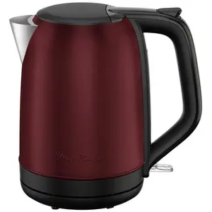 Moulinex BY5S05E0, 1,7 l, 2400 W, Schwarz, Burgund, Edelstahl, Wassers...