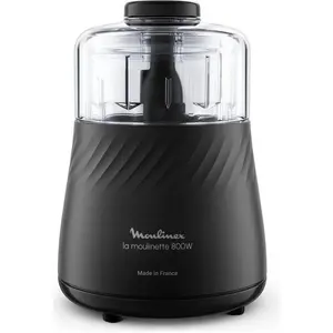 Moulinex DP7108, 0,5 l, 0,33 kg, Schwarz, Transparent, Kunststoff, 800 W, 170 mm