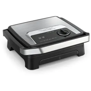 Tefal Inicio Adjust GC272D10, Schwarz, Edelstahl, Rechteckig, Drehregl...