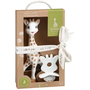 Vulli Sophie La Girafe Beißring + Schnuller So´pure 100% Natürliches Hevea günstig