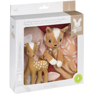 Sophie la girafe, Schmusetuch, - le Faon comforter Giftset (850808) (15 x 35 cm)