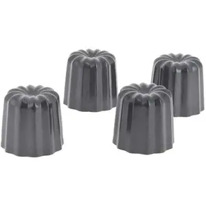 Moules cannelles bordelais De Buyer (x4) 5,5 cm