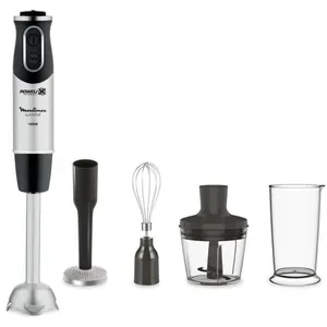Moulinex Quickchef, Pürierstab, Eis-Crusher, 1000 W, Schwarz, Edelstah...
