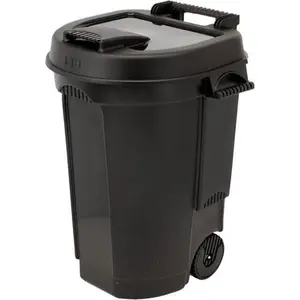 SANS EDA Abfalltonne 110 Liter Kunststoff schwarz günstig