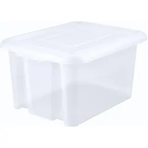 EDA Aufbewahrungsbox 55L - weis - stapelbar - 58 x 44 x 31 cm günstig