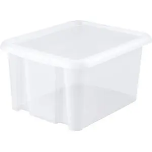 EDA Aufbewahrungsbox 30L - weis - stapelbar - 44 x 36 x 25 cm günstig