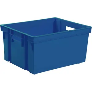 EDA Lagerkiste blau - Kunststoff - 30L - L44 x B35 x H24 cm günstig