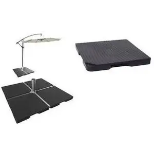 EDA, Sonnenschirmständer, Beton-Ballast für Pendelschirm, 22 kg, dunkelgrau aus robustem Kunststoff, mit Betonfüllung, in Wel günstig