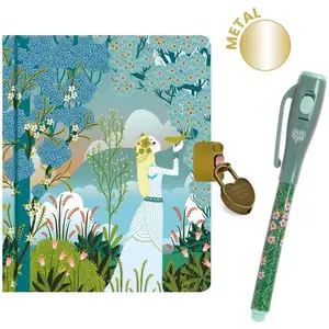 Djeco, Heft + Block, Geheimes Tagebuch Charlotte klein (A6, Liniert, H...
