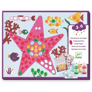 Djeco Fingerfarben Punkte und Fische