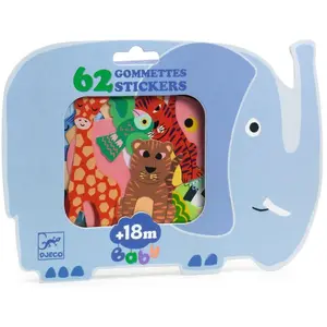 Djeco, Sticker, Sticker für die Kleinen Savanne (62 Sticker)