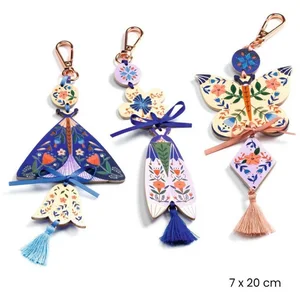 DJECO Kreativset DIY Anhänger Schmetterling Bastelset für Kinder ab 7 ...