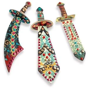 DJECO Kreativset DIY Mosaik- Piratenschwerter mit selbstklebende Mosai...