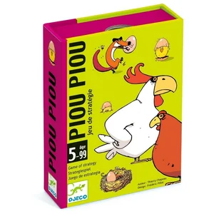 DJECO Spiel Piou Piou Kartenspiel für die ganze Familie DJ05119, Strat...
