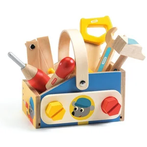 DJECO Lernspielzeug Mini Werkzeugkasten "Minibrico" Werkzeugspiel für ...