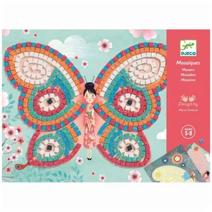 DJECO Kreativset Bastelset Mosaik Glitzer Schmetterlinge Kreativset Mo...