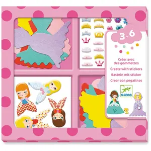 Djeco, Sticker, Stickerbilder Prinzessin