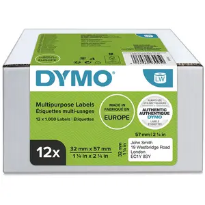 Dymo Lw-bandaufkleber 32x57 Mm 12 Einheiten günstig