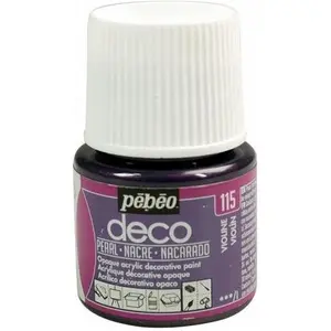 Pebeo, Künstlerfarbe + Bastelfarbe, Deco Perlmutt Acrylfarben (45 ml)