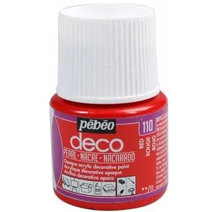 Pebeo, Künstlerfarbe + Bastelfarbe, Deco Perlmutt Acrylfarben (45 ml)