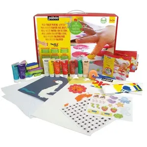 Pebeo, Künstlerfarbe + Bastelfarbe, Tactilcolor Atelier-Box 10 Kreative Aktivitäten : 10 sortiert Tuben (200 ml)
