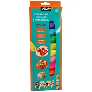 Pebeo, Künstlerfarbe + Bastelfarbe, Arti'Stick Entdecker-Set 12 Tuben (20 ml)