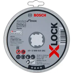 Bosch Accesorios X-lock Standard Inox 10x115x1 Mm günstig