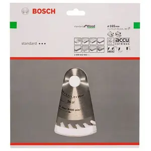 Bosch Accesorios Op Wo H 165x20-36 Kreissägeblatt Für Holz