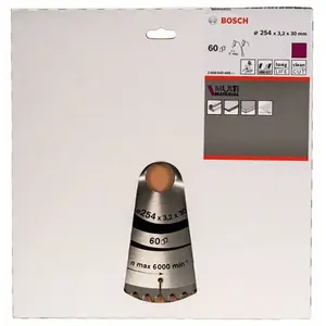 Bosch Accesorios Mm Mu B 254x30-60 Multimaterial-kreissägeblatt günstig