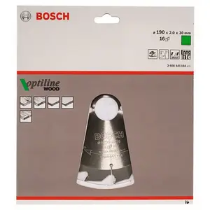 Bosch Accesorios Op Wo H 190x30-16 Kreissägeblatt Für Holz günstig
